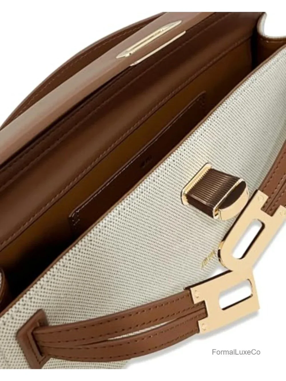 Canvas Satchel Top Handle Bag with Detachable Strap